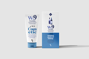 Cosmetic Tube & Box Mock-up 3