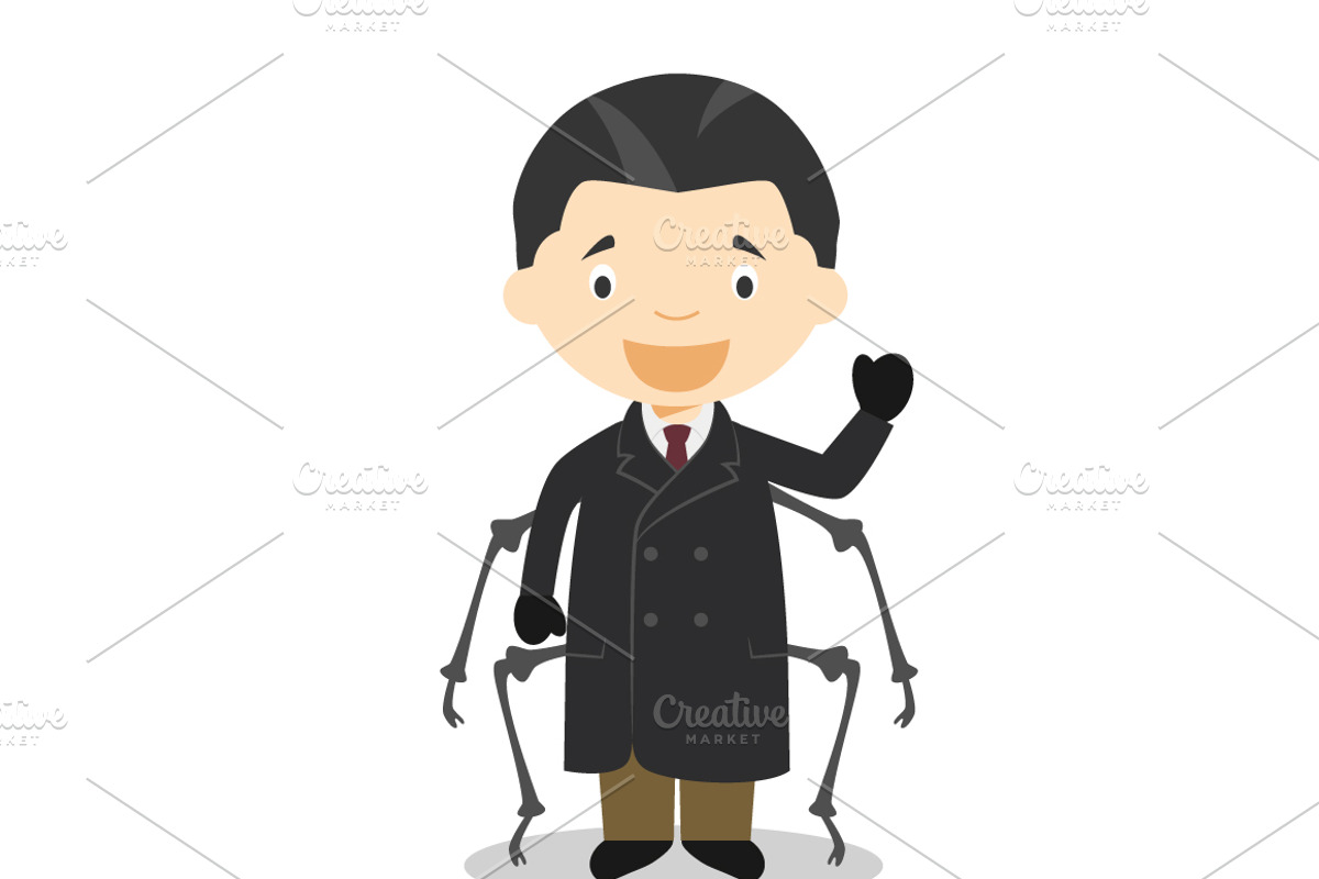 26 Great Writers of History, an Education Illustration by asantosg (Photo 10 of 10)