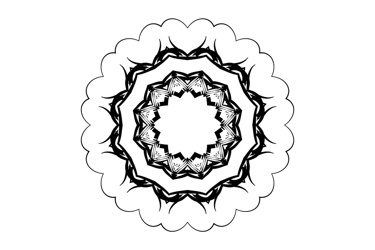 Handcrafted Mandala Design Pack, a Pattern Graphic by NJ Himel (Photo 4 of 30)