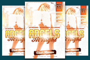 Angels Club Flyer, a Flyer Template by Art and Flyers