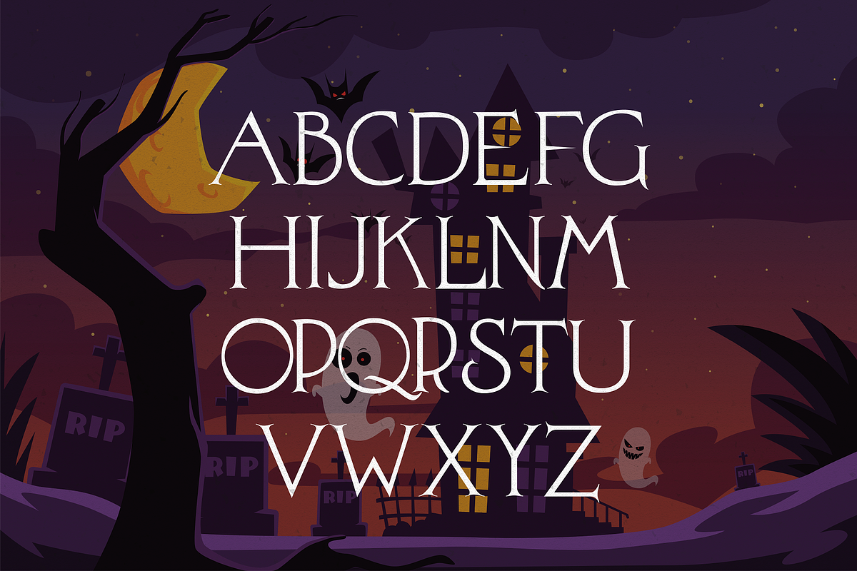 Pokra - Halloween Typeface, a Serif Font by HipFonts (Photo 3 of 9)