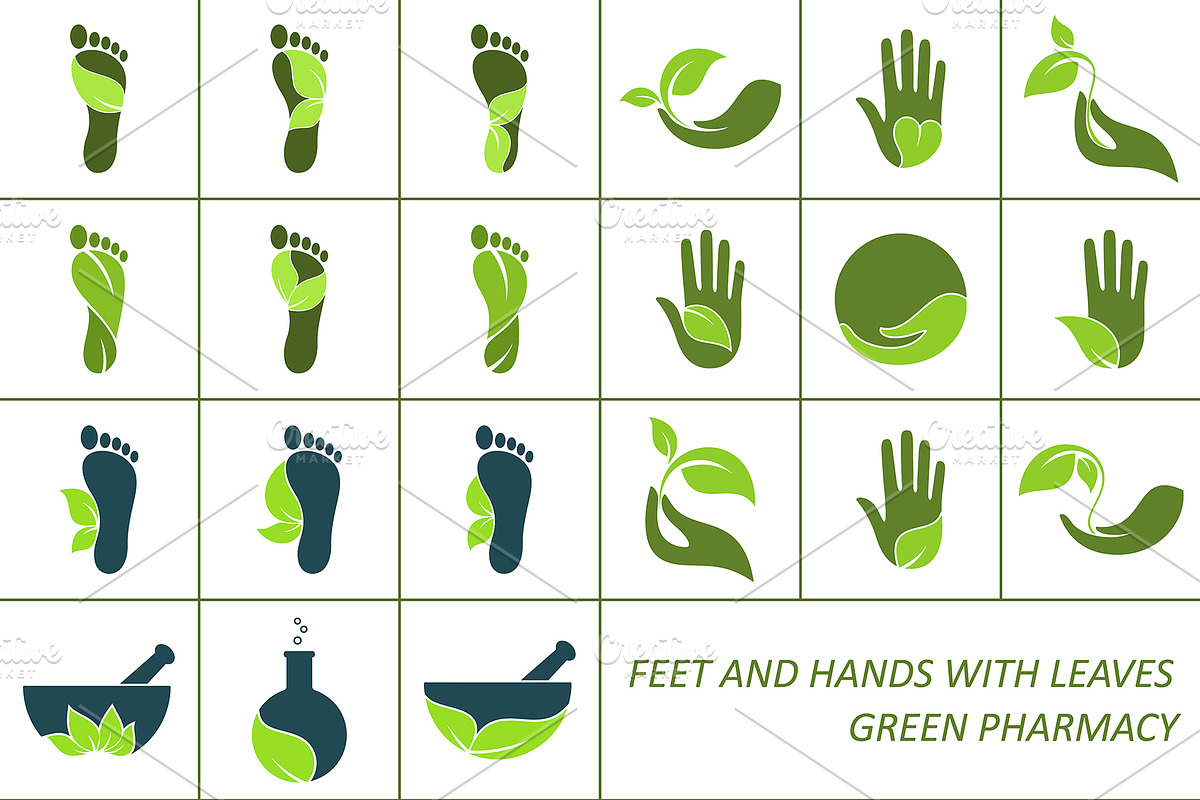 Eco friendly & Nature elements set, a Graphic by InkySplash (Photo 6 of 10)