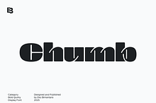 Chumb; Bold Quirky Display Font
