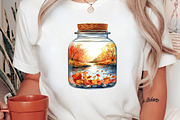 Watercolor Fall Fishing Clipart PNG, a Seasonal Illustration by Canvas Craft (Thumbnail 7 of 8)