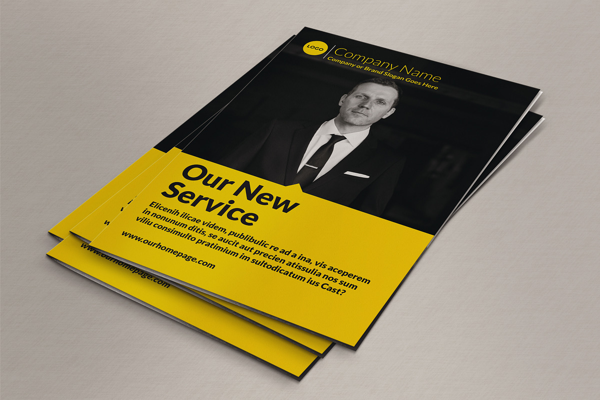 Business Bi-Fold Brochure, a Brochure Template by IndieStock (Photo 1 of 5)