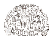 Pub Foods&Drinks | Doodle Vector, a Pattern Graphic by Red Spruce's Vector Shop (Thumbnail 3 of 11)