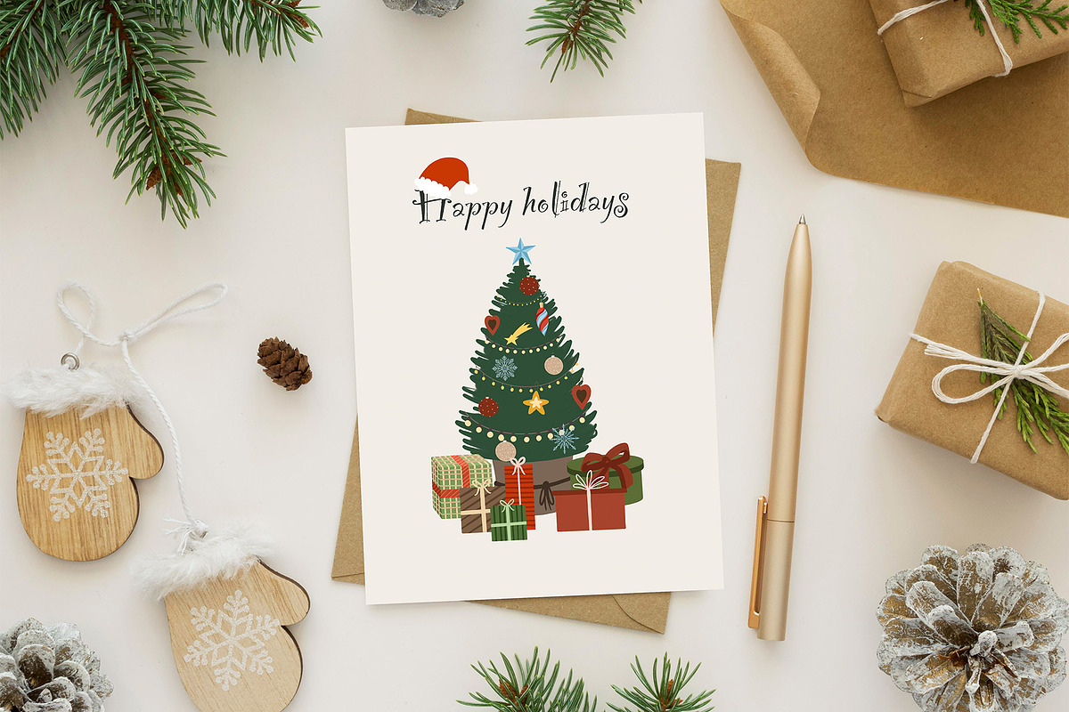 Cozy Christmas. Flat illustrations, a Seasonal Illustration by OZartRoom (Photo 5 of 12)