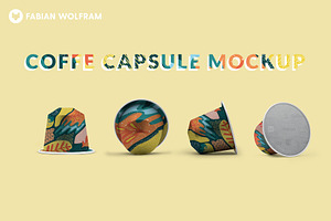 Coffee Capsule Mockup Frontview