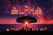 Alpha - Modern Sans Serif Font, a Sans Serif Font by Artnivora.Std (Thumbnail 1 of 3)