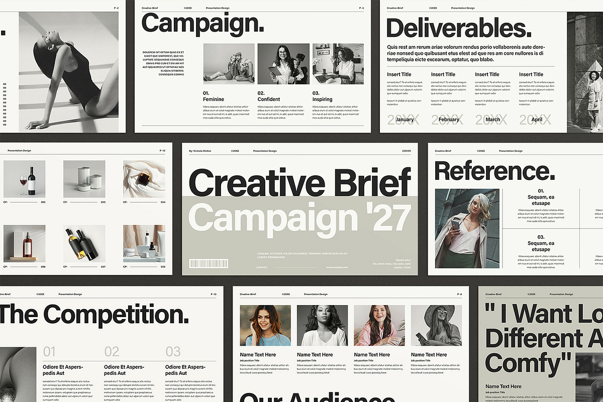 Creative Brief Campaign Presentation, a Presentation Template by E-Type (Photo 1 of 5)