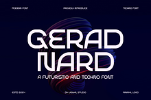 Gerad Nard - Modern Tech Font