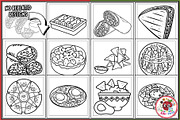 Mexican Food Coloring Pages, a Food Illustration by EduEnrich (Thumbnail 3 of 3)