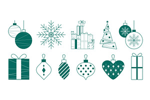 Minimalist Christmas card design, an Object Illustration by art PVP - market