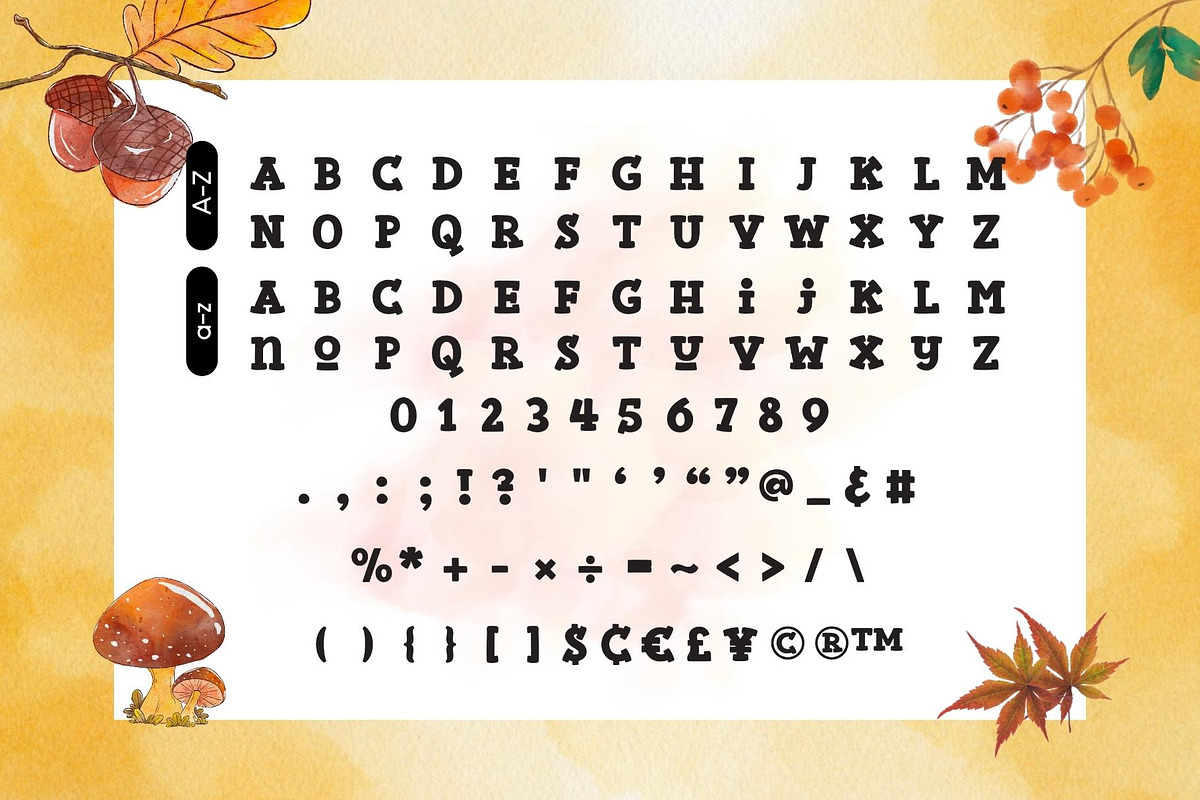 Fox Pumpkin Font, a Slab Serif Font by Fox7 By Rattana (Photo 9 of 10)
