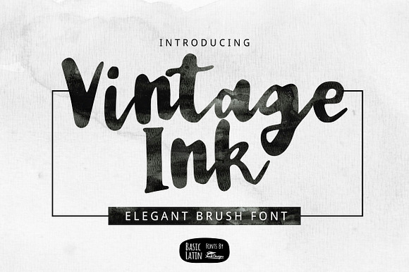 Vintage Ink Brush Font preview 6
