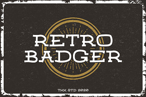 Retro Badger - Western Font