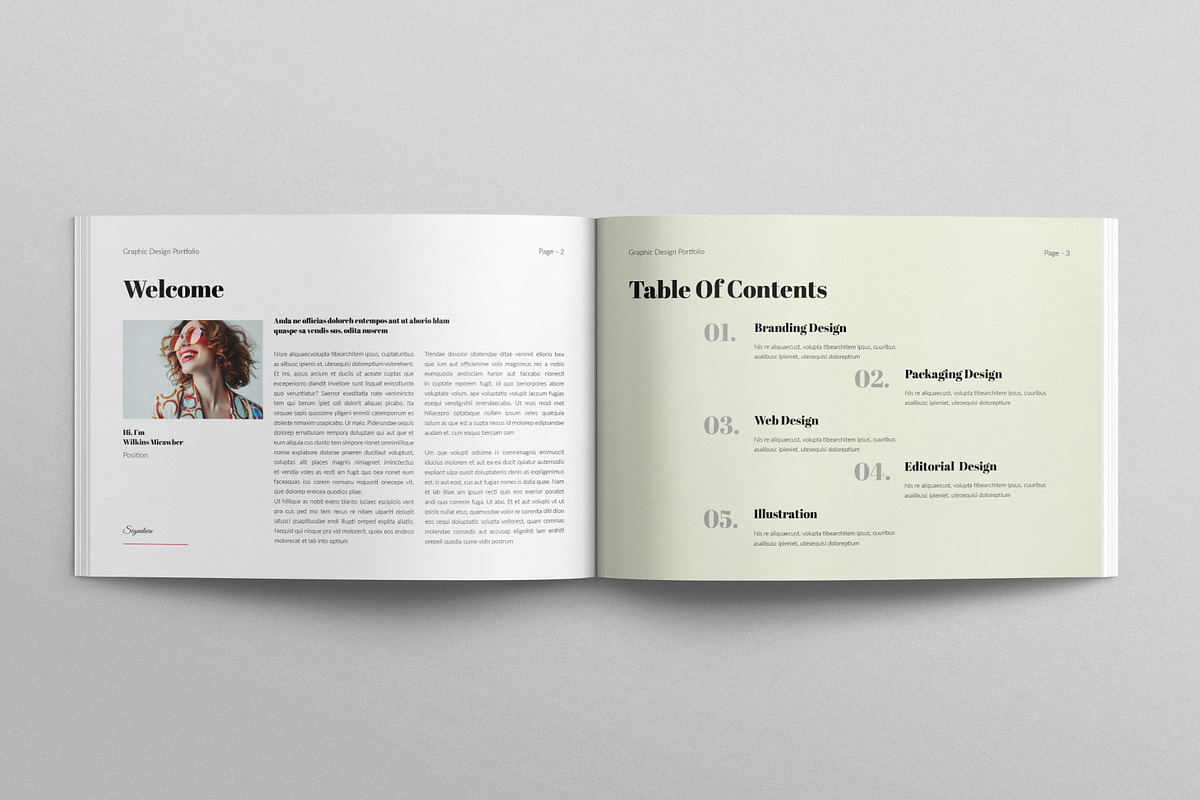 Portfolio Design Landscape Template, a Brochure Template by E-Type (Photo 2 of 7)