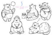 Little Christmas bears collection, an Animal Illustration by BSVIT (Thumbnail 2 of 5)
