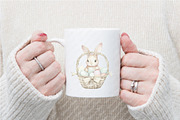 Watercolor Easter Bunny Clipart, an Illustration by Watercolor design (Thumbnail 9 of 11)