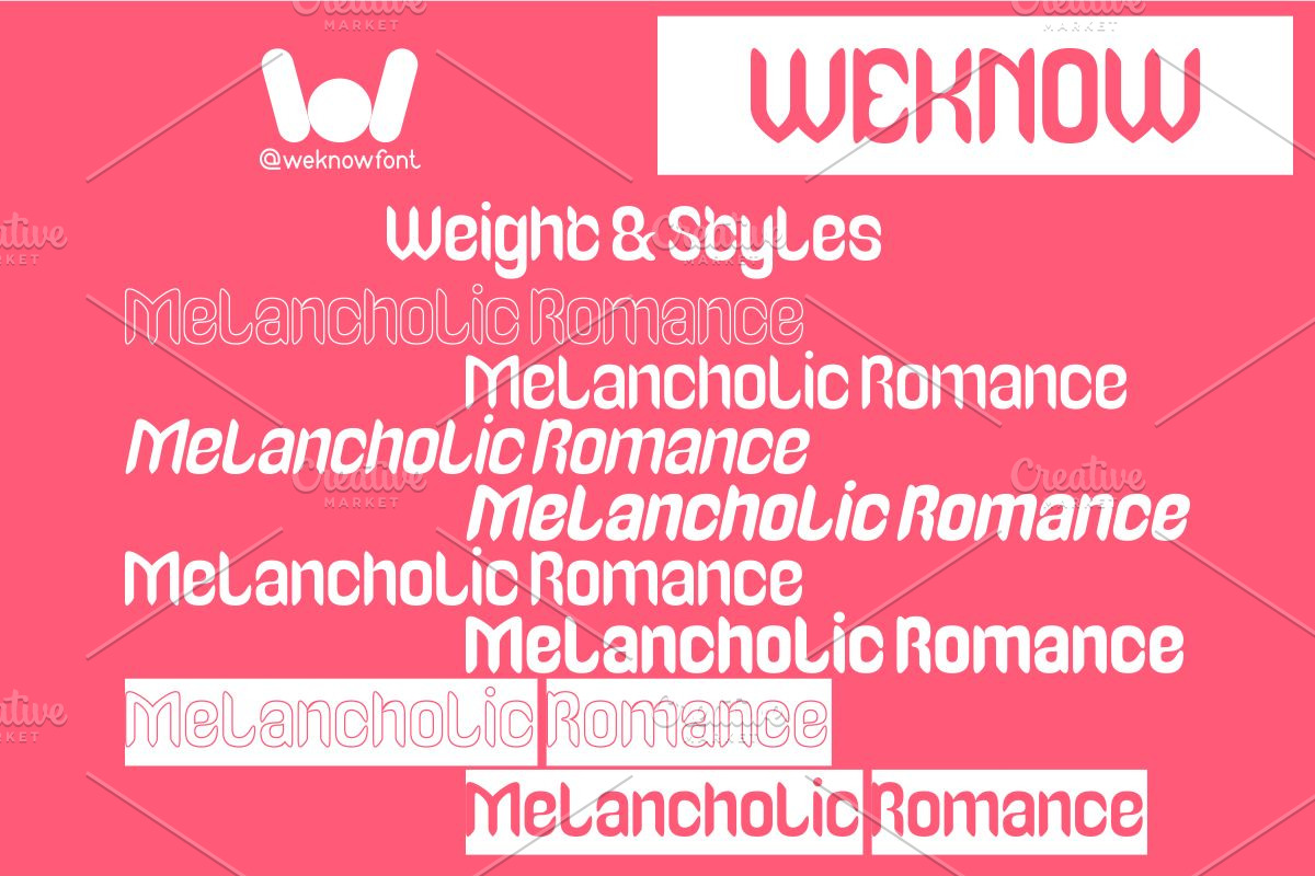 Melancholic Romance font, a Font by weknow (Photo 7 of 8)