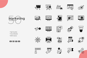 Marketing Duotone Icons, a Duotone Icon by Bloodline