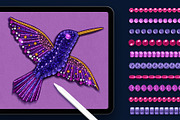 Bead and Gem brushes for Procreate, a Brush Add-On by seamless team (Thumbnail 5 of 7)