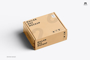 Square Kraft Mailer Box Mockup Set, a Packaging Mockup by pixelmock (Thumbnail 11 of 19)