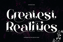 Greatest Realities - Modern Font