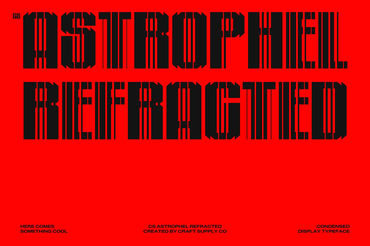 CS Astrophel Refracted, a Sans Serif Font by Craft Supply Co. (Photo 1 of 8)