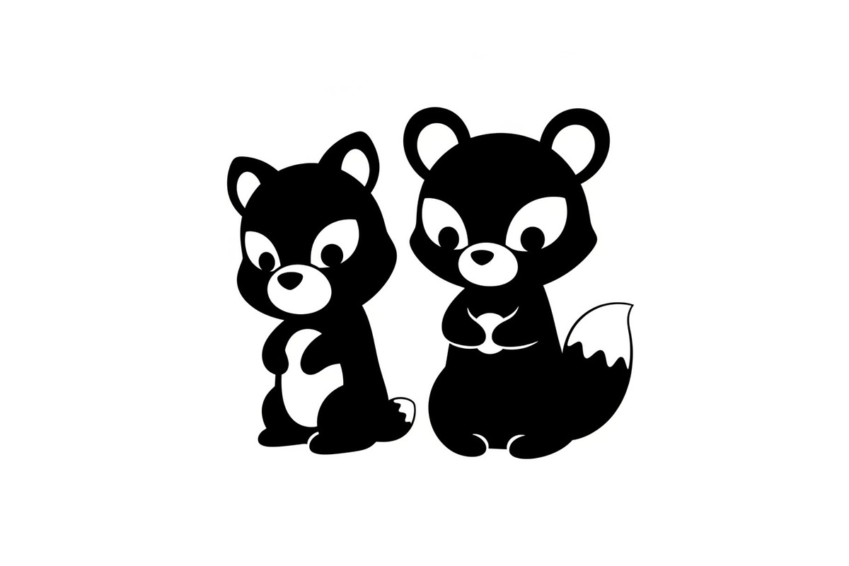 Cute Forest Animal Silhouette Bundle, an Illustration by Creativeshirt (Photo 47 of 54)