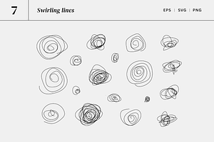 134 Scribbles & Circles & Underlines