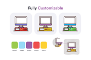 Computer Hardware Icons, a Duotone Icon by Brickclay (Thumbnail 4 of 9)