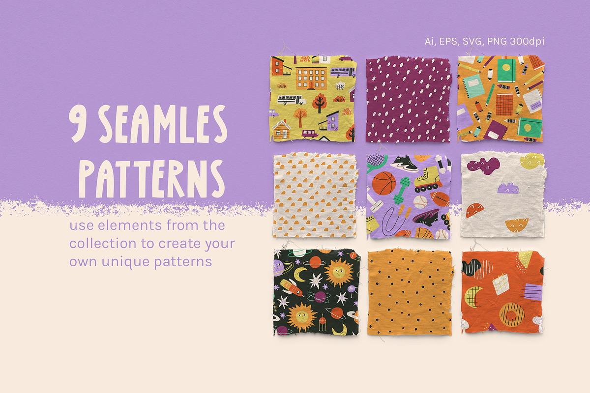 BACK TO SCHOOL: clipart and stickers, an Education Illustration by Elliko shop (Photo 6 of 14)
