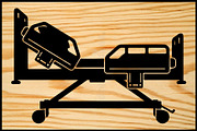 20 Hospital Bed Silhouette Clipart S, an Illustration by balal (Thumbnail 3 of 4)