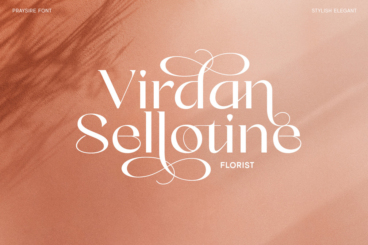 Praysire - Elegant Stylish Font, a Sans Serif Font by Letterhend Studio (Photo 9 of 11)
