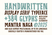 MN Calvero - Vintage Handwritten Duo, a Handwritten Font by Mantra Naga (Thumbnail 2 of 16)