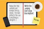 Handy - the hand drawn font, a Sans Serif Font by Vitek Graphic (Thumbnail 2 of 5)