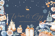 Warm & Cozy Christmas Clipart, an Illustration by Karma (Thumbnail 2 of 20)