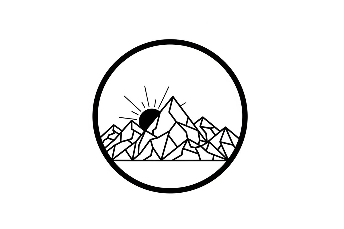 Mountain Sunrise Circle Bundle, an Illustration by Designs_River (Photo 11 of 31)