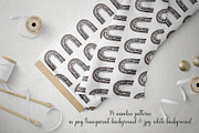 Watercolor Black Rainbows Patterns, a Pattern Graphic by MayaNavits (Thumbnail 2 of 11)