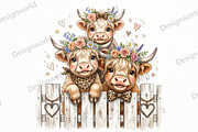 Watercolor Highland Cow, a Seasonal Illustration by Designworld (Thumbnail 1 of 4)