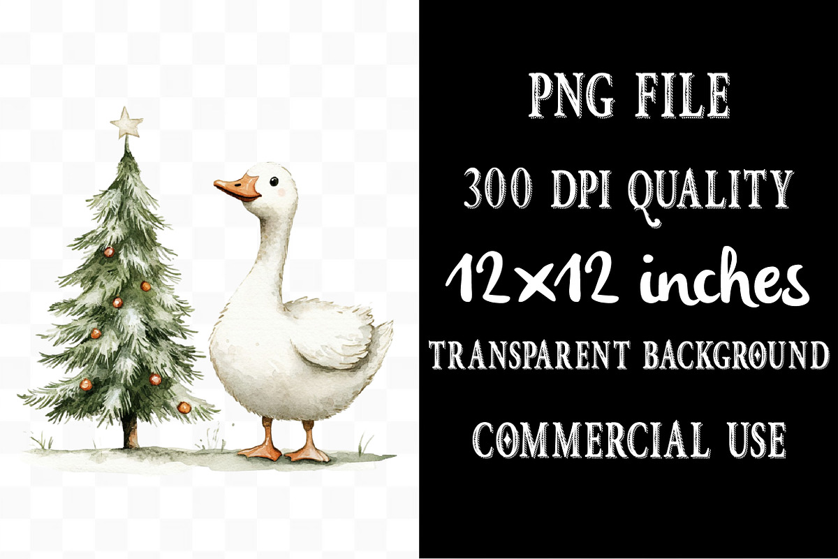 Christmas Silly Goose PNG Clipart, an Illustration by Designking (Photo 4 of 5)