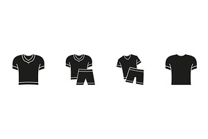 Sportswear And Casual Clothing Icons, an Object Illustration by Gentle Studio