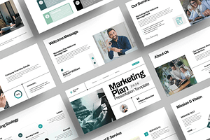 Marketing Plan Presentation Template, a Presentation Template by MightyDesign