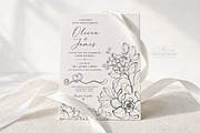 Magnolia Line Art Botanical Vector, a Decorative Illustration by katmonne (Thumbnail 12 of 13)