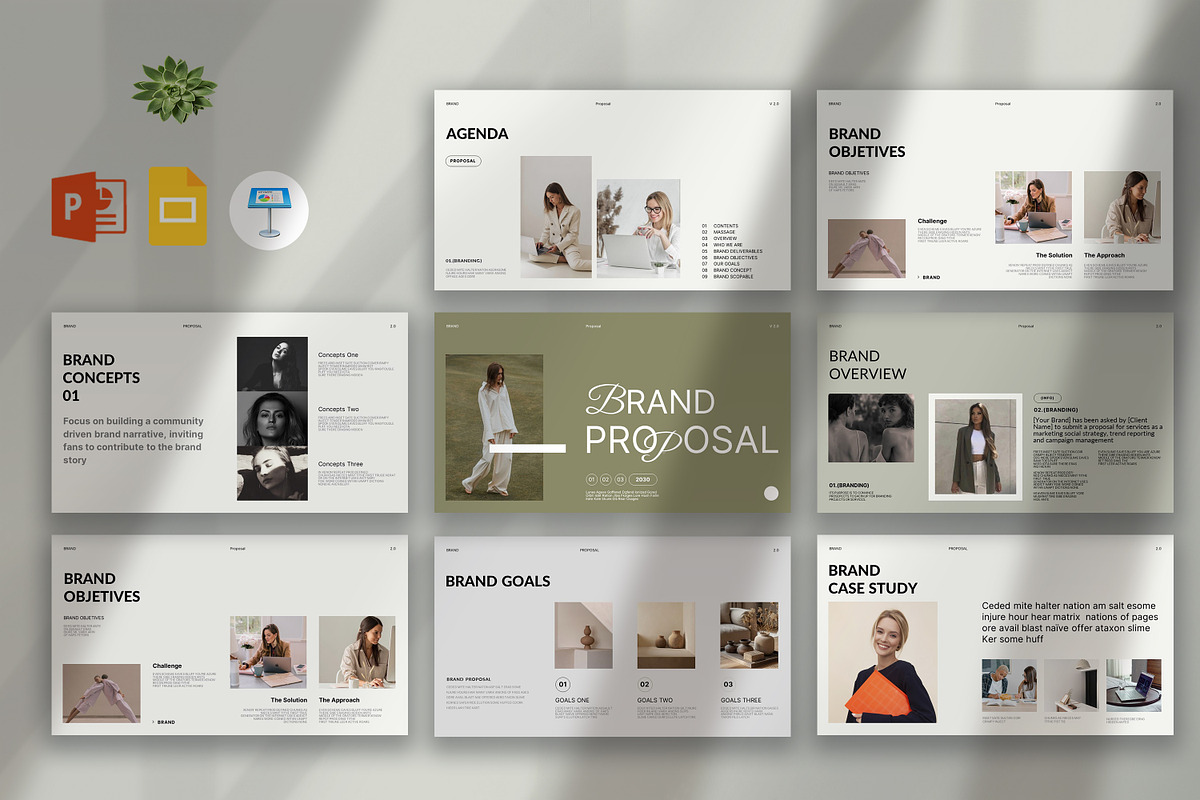 Brand Proposal Presentation Template, a Presentation Template by Pradaxa (Photo 1 of 6)