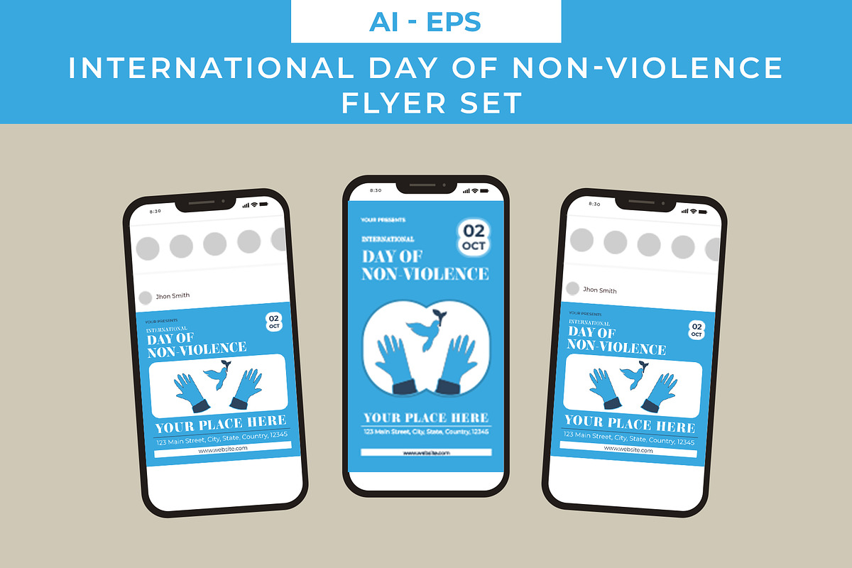 Non-Violence Flyer Set preview 2