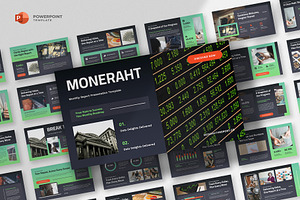 Monthly Report Powerpoint Template, a Presentation Template by fluffstudio
