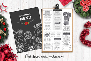 Christmas Dinner Restaurant Menu