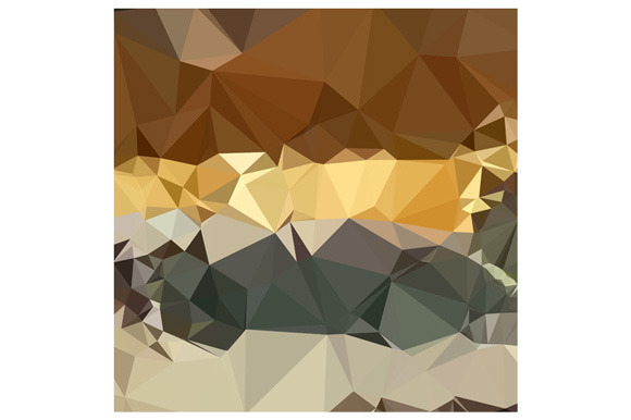 French Beige Abstract Low Polygon Ba, a Pattern Graphic by patrimonio
